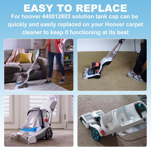 Solution Tank Cap 440012803 for Hoover Carpet Cleaner, Compatible with PowerDash Pet SmartWash & FloorMate Jet, Replace