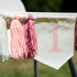 Troxueo 1st 1st Pink Birthday high Chair Banner - First Party Decorations for Girl's Birthday, Blush Pink Cake Smash