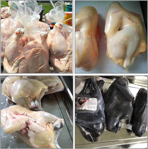 Poultry Shrink Wrap Bags - 50 Pcs Clear Heat Shrink Bags, 10x16 Inches with Zip Ties for Chickens and Rabbits