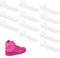 IEEK 12 Pack Floating Shoe Display Shelf,Clear Acrylic Floating Shelves for Sneaker