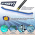 FLY HAWK Swimming Brush,18" Pool Wall Tile Polished Aluminum Back Pool Scrub Brush Head Designed for Cleans Walls