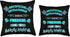 Funny AI Artificial Intelligence Tech Geek Sarcastic Teal Throw Pillow, 16x16, Multicolor