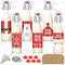 Sieral 6 Set Coquito Bottles 16 oz Christmas Swing Top Glass Bottles