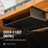 Under Desk Storage Shelf, Carbon Steel Tray for Small Shelf Under The Desk, Gaming Desk Accessories, 7.5 * 8 * 2.8
