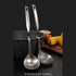 Peohud 4 Pack Soup Ladle, SUS304 Stainless Steel Slotted Hot Pot Ladle, Cooking Skimmer for Hotpot Serving