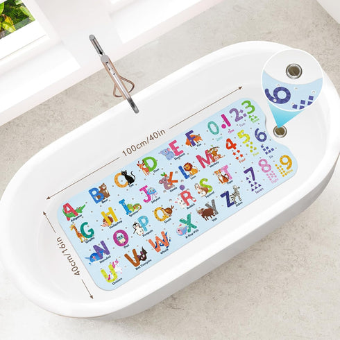 Slip-40 16 Inch, SHUCHING Baby Bath Mat for Tub Non X Kids Bathtub Mat Mold Free, Shower Mat Anti Slip for Bathroom