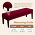 Waterproof Dining Room Bench Covers, Stretch Jacquard Bench Seat Protector Cover, Rectangular Bench Cover for bedrooms