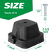Forestchill Rubber Anti Vibration Mount Bracket, 4 Pack for Mini Split Air Conditioner, Noise & Shock Absorbing