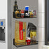 2 Pack 009 Bruda Large Magnetic Shelves Spice Rack Organizer for Washing Machine, Fridge, Refrigerator, Oven, Coffee