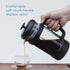 Easyworkz French Press - 12 oz Coffee Tea Maker with Borosilicate Glass and Soft Grip Handle