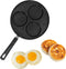 Cast Iron 3 Cups Non-Stick Omelet Pan, Easy to Clean, Electric Stovetop Compatible