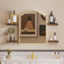QsQueen Floating Shelves for Wall Solid Wood Square Design Wall Shelf with Hidden Brackets, Space Saving Storage
