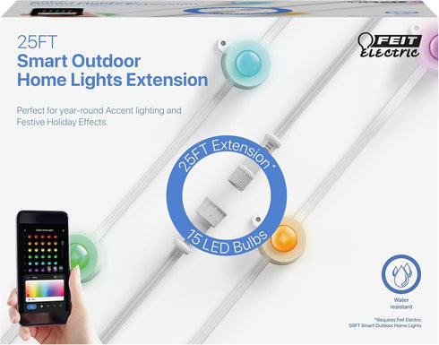 Feit Electric 25FT Extension Only, Outdoor Permanent Lights, RGB + Tunable White,