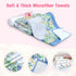 15.7 23.6 Inch, Pink Flower Microfiber Kitchen Towels, Soft Absorbent Watercolor Floral Hand Towel Thick Dish Cloth