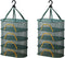 WALLBIG 2Pack Foldable Mesh Drying Rack, 4Layer Zipper Hanging Rack for Herbs, Indoor/Outdoor