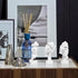 prosfalt 3 A-41 Pcs Thinker Statue, Silence is Gold Abstract Art Figurine, No Hear No See No Speak Modern Home Resin