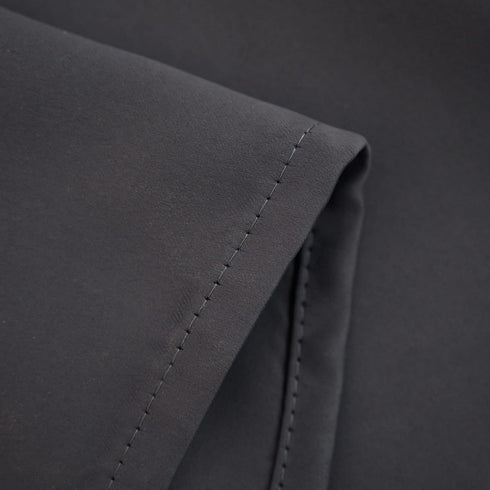 Rod Pocket Tier Curtain - Half Blackout Curtain for Kitchen, Bathroom, Cabinet, 30" Wide x 24" Long, Dark Grey, 2 Panels