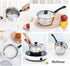 Sauce Pan with Lid Stainless Steel cookware 1.3 Quart Long Handle Milk Pot cookware Works for Home Kitchen Restaurant Dishwasher Safe (1.3 Quart) by YIHUANYIFA