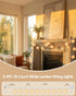 8.5Ft 10 SUNSGNE Cute White Lantern String Lights, Mini LED Oriental Style White Lanterns Plug in Home & Garden