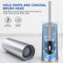 Wsedor 2 Pack Toilet Brush and Holder, Toilet Brush Stainless Steel, Toilet Bowl Brush for Bathroom Toilet-Ergonomic