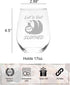 Lets Get Slothed Stemless Wine Glass, Funny Sloth Themed Gift for Women and Men, 17 oz