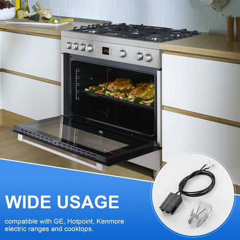 WB2X8228 Element Receptacle and Wire Kit, Compatible with GE Electric Ranges, Replaces AP2013499
