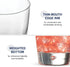 Bormioli Rocco Luna Set Of 4 Cooler Glasses, 15.25 Oz. Clear Crystal Glassware, Dishwasher Safe, Made In Italy