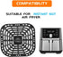 Air Fryer Grill Plate Fryer Replacement Grill Pan, Sturdy 304 Stainless Steel Grill Pan Tray Replacement Parts with Rubber Feet, Nonstick Grill Bottom Plate Rack