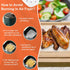 Numola 100 Pcs Air Fryer Liners, Disposable Parchment Paper, 8 Inch Perforated Sheets for Baking