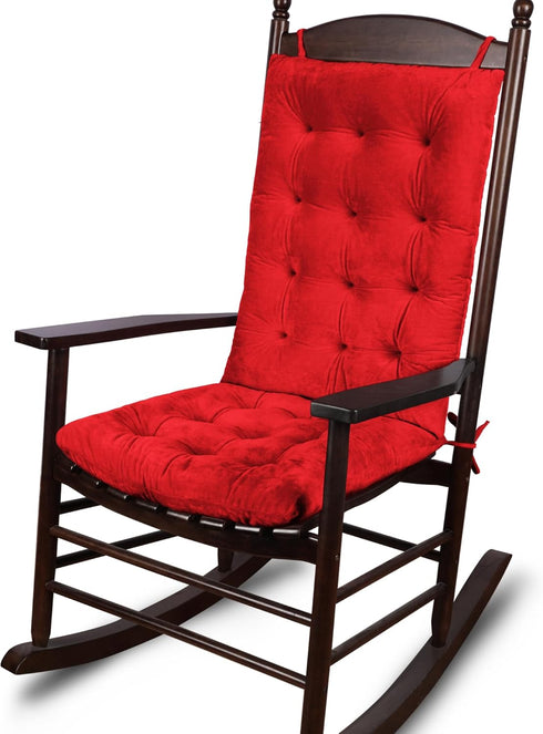 ELFJOY Rocking Chair Cushion Large Rocking Chair Pads with Ties Premium Tufted