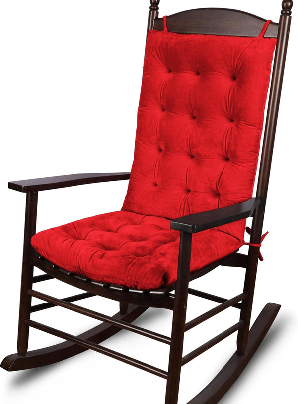 ELFJOY Rocking Chair Cushion Large Rocking Chair Pads with Ties Premium Tufted