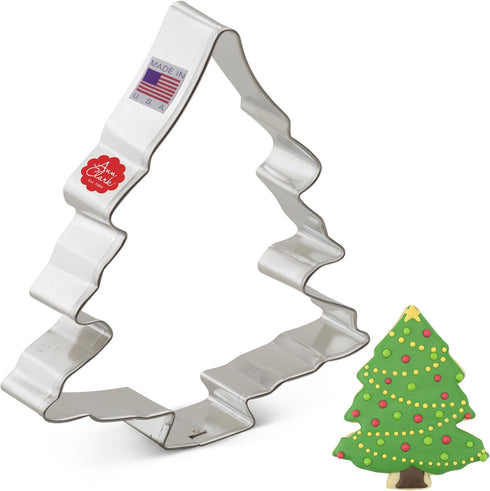 Christmas Tree Cookie Cutter - 4", Made in USA by Ann Clark