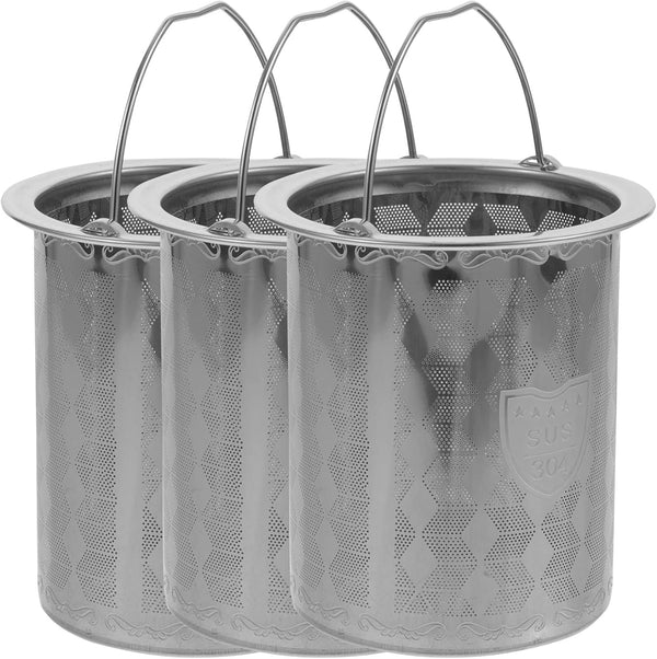 Luxshiny 3pcs Tea Strainers for Loose Tea, Stainless Steel Mesh Strainer, 7cm Tea Infuser Insert for Teapot Mug