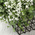 Artificial Eucalyptus Leaf and Babys Breath Bouquets for Wedding Party Home Decor, Pack of 1 (White)