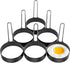 6 Pack Egg Ring, Stainless Steel Round Egg Cooking Rings Non-Stick Frying