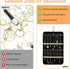Double Sided Hanging Jewelry Organizer, 32/48 Pockets, 14/21 Hook Loops, Foldable Travel Jewelry Roll Organizer for