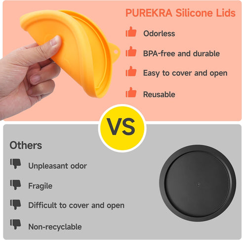 1 Pack Silicone Replacement Lids for Pyrex 7404-S 4.5 Quart Mixing Bowls, Extra Large Size, Dishwasher Safe