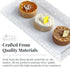 Silver Spoons Disposable Lace Trays for Upscale Wedding and Dining, 6 pc, White, 14” x 7.5”