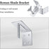 Roman Shade Wall L Bracket and Wingnut Ceiling or Wall Mount Brackets for Roman Shade Home Window Drapery (8)