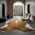 4.6 5.2ft, BENRON Premium Faux Cowhide Rug, Cow Print, Rustic Western Rugs for Living Room Bedroom, Irregular Animal