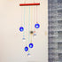 YU FENG Hanging Crystals Suncatcher Ornament - Turkish Blue Evil Eye Decor Crystal Ball Prisms for Window Garden