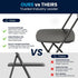 650LB Flash Furniture Hercules Series Plastic Folding Chair - Black - Weight Capacity Comfortable Event Chair