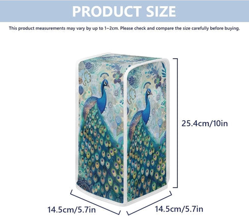 Peacock Can Opener Cover for Kitchen Appliance, Dust Cover for Electric Can Opener, Boho Home Decor