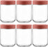 Danmu 16 oz Overnight Oats Containers with Lids,Meal Prep Containers 6 Pack,Mason
