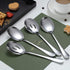 Kyraton 4-Piece Stainless Steel Serving Utensil Set, 2 Serving Spoons and 2 Slotted Spoons