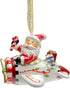 10648 Santa with Airplane Ornament, 2-1/4 Inch