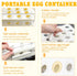 Lignumix (2 Deviled Egg Containers with Lid & Handle Layer Snap-on) PET Thickened Eggs Holder Inc Egg Slicer Kitchen