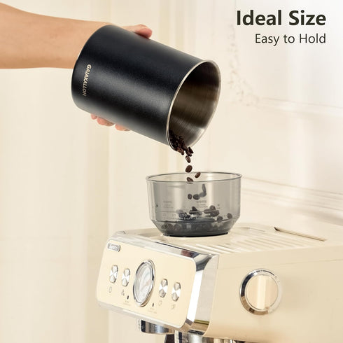 GAIAKALLON 16oz 46 fl.oz Vacuum Coffee Canister, Stainless Steel Airtight Canister for Coffee Beans, Coffee Bean