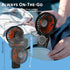 Portable Handheld Fan, Mini Desk Fan with LED Display, 180° Foldable Neck Fan for Travel Outdoor (Black)