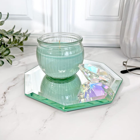 Plymor 6" Beveled Glass Mirror, 5mm Thick Octagon